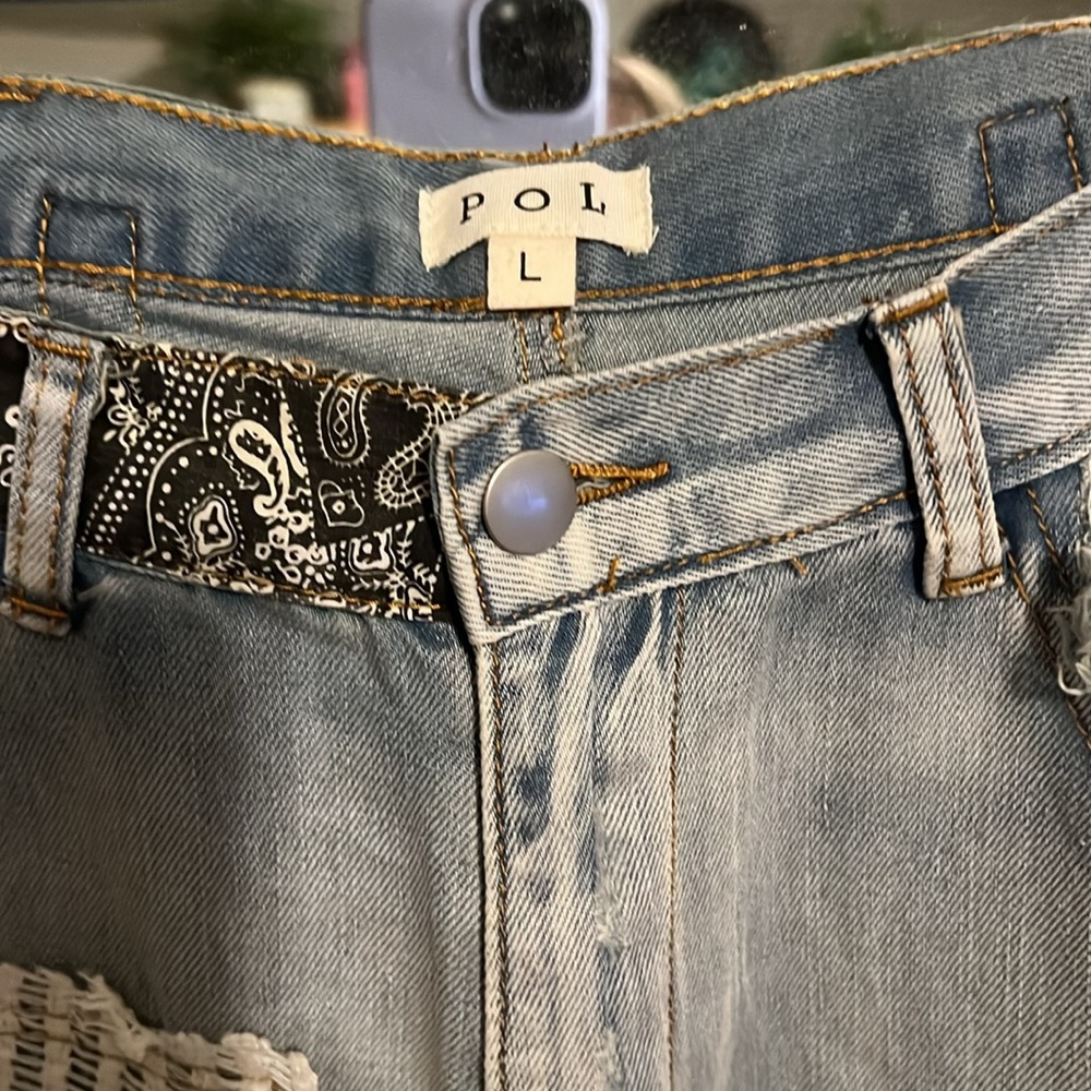 NWT POL patchwork jeans - Picture 3 of 6